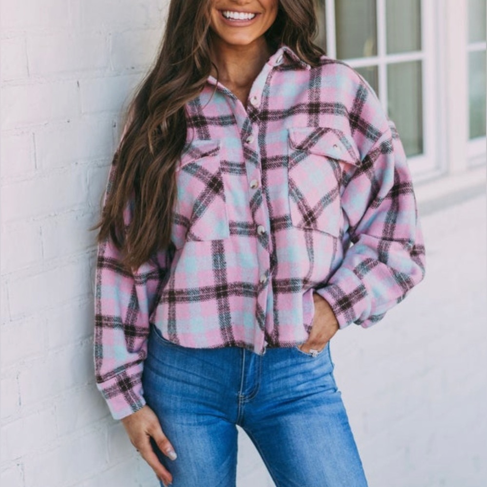 NWOT Fanco Plaid Flannel Shacket